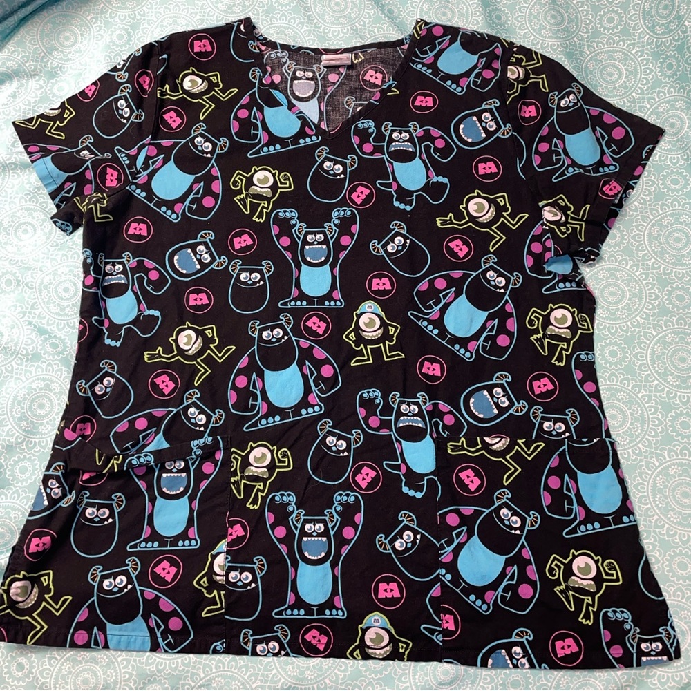 Women Disney Pixar - Monsters Inc Scrub Top